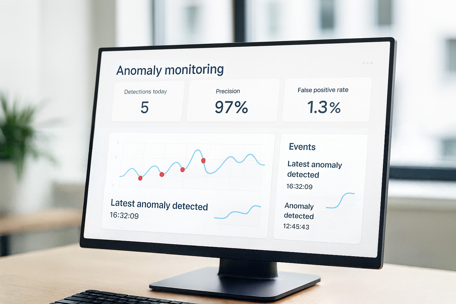Anomaly detection UI